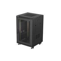 LANBERG Standschrank 18 HE 600 x 600 mm Schwarz