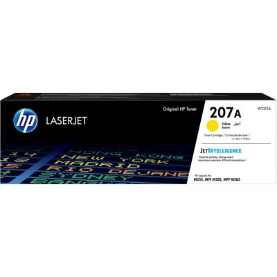 3. HP Toner Gelb HP 207A, HP207A=W2212A, 1250 Seiten