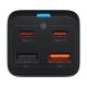 3. Baseus GaN3 Pro Schnellladegerät GaN 2 x USB Typ C / 2 x USB 65W PD, QC4.0+, AFC, PPS + Kabel USB Typ C - USB Typ C 1m schwarz (CCGP040101)