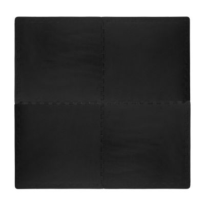 6. VIRTUFIT FITNESS-PUZZLEMATTE 120X120 CM SCHWARZ