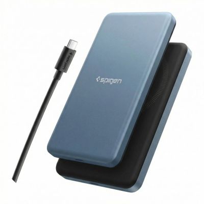Spigen EA2205MQ Essential MagSafe 5000 mAh 22,5 W QI2 Powerbank – Marineblau