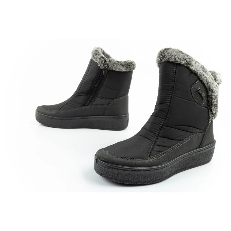 8. Easy Way Winterstiefel Schneestiefel Damen Stiefeletten isoliert modisch Reißverschluss