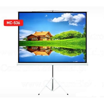 MACLEAN Projektionsleinwand auf Stativ, 72", 4:3, 145 x 110 mm MC-536