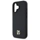 6. DKNY Repeat Pattern Stack Logo MagSafe iPhone 16 Hülle – Schwarz