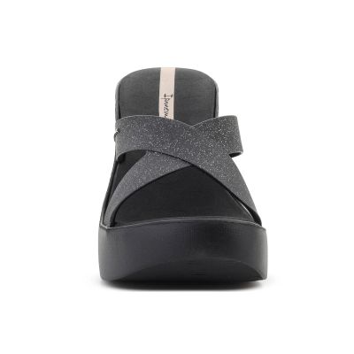 2. IPANEMA HIGH FASHION II SLIDE FEM SCHWARZ/GLITZER/BEIGE 83646-BQ589