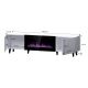 4. PAFOS EF TV-Schrank mit Elektrokamin 180x42x49 weiß matt