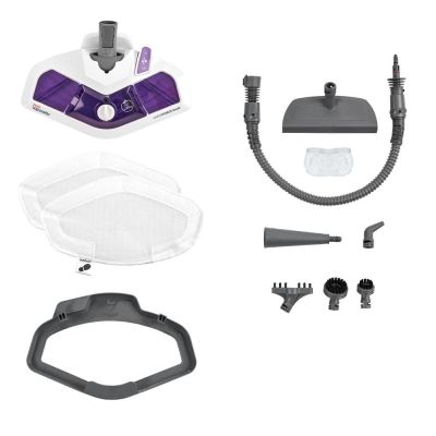 5. Polti Vaporetto SV440 Doppeldampfmopp 0,3 l 1500 W Lila, Weiß