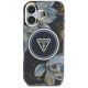 3. Guess Glitter Flowers Triangle Buttons MagSafe Hülle für iPhone 16 schwarz