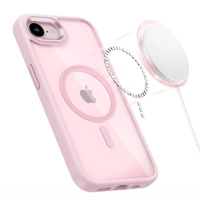 3. Tech-Protect Magmat MagSafe Hülle für iPhone 16e / 17e – Transparentes Rosa