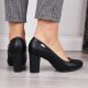 3. Sergio Leone W SK193A schwarze Pumps mit Blockabsatz 