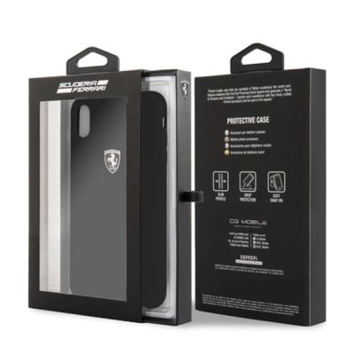 6. Ferrari Hardcase FEOSIHCI65BK iPhone Xs Max schwarz/schwarz Silikon Off track