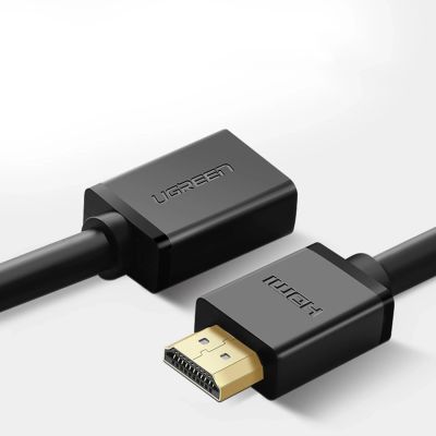 2. Ugreen HD107 10145 HDMI (Stecker) – HDMI (Buchse) 4K-Kabel 3 m – Schwarz