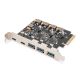 5. Digitus PCIe-Karte mit 2 x USB-C und 3 x USB-A