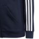 7. adidas Essentials 3-Streifen Fleece-Hoodie mit durchgehendem Reißverschluss Jr IC0600
