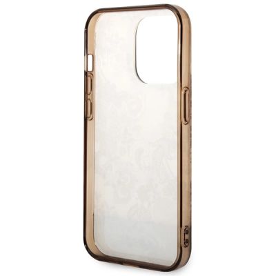 7. Guess GUHCP14LHGPLHC iPhone 14 Pro 6.1" Ocker Hardcase Porcelain Collection