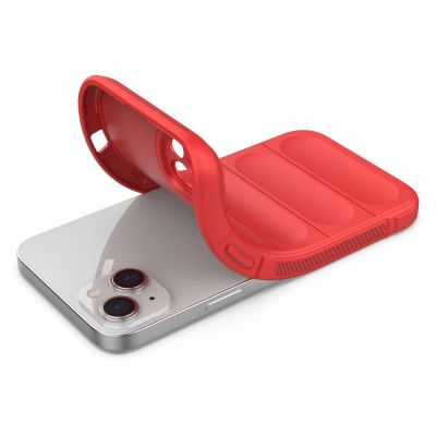 4. Magic Shield Case Hülle für iPhone 14 Plus flexible gepanzerte Hülle rot