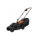 12. Black & Decker BEMW351-QS Rasenmäher, Standard-Rasenmäher, Schwarz, Orange