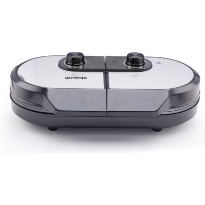 3. Gorenje Mini-Grill, Elektrogrill, Waffelplatte, WM1400SB, 1400 W, Durchmesser 18 cm, Schwarz