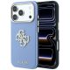 Guess Smooth & Big Strass Logo Hülle für iPhone 18 Pro Max / 17 Pro Max - Blau