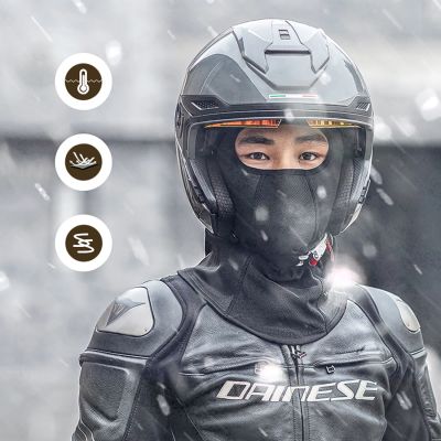 6. Wozinsky WKM-03B Gesichtsmaske Motorrad Fahrrad Winter Sturmhaube - schwarz