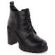 7. Damen-Stiefeletten mit Blockabsatz, schwarz M.Daszyński SA218-8