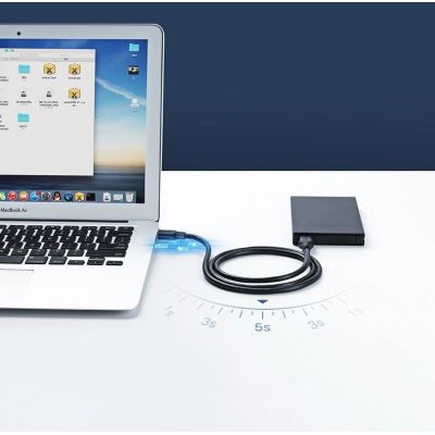 6. Ugreen Kabel USB 2.0 Kabel (männlich) - USB 2.0 (männlich) 1 m schwarz (US128 10309)