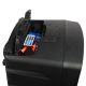 2. V-TONE BQ12 GO MP3 – Aktivlautsprecher, wiederaufladbar, schwarz, Bluetooth, TWS, USB, SD, DSP, AUX, Infrarot-Fernbedienung, 2 drahtlose Mikrofone, ausziehbarer Griff, Transportrollen