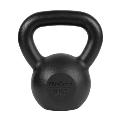 3. Kettlebell aus Gusseisen, 10 kg, REBEL ACTIVE