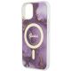 6. Guess GUHMP14SHTMRSU iPhone 14 6.1" lila/lila Hardcase Golden Marble MagSafe