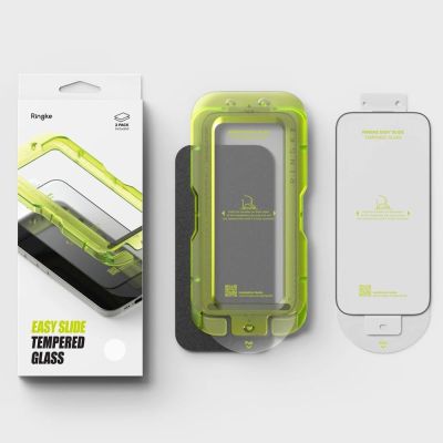 5. Ringke Easy Slide 2er-Pack Panzerglas für iPhone 17 - Schwarz