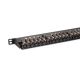 19. Hochdichtes Patchpanel 19 Zoll, 24x RJ45, LSA-Level, Cat. 6A, geschirmt, 0,5 HE, schwarz, Kabelführung