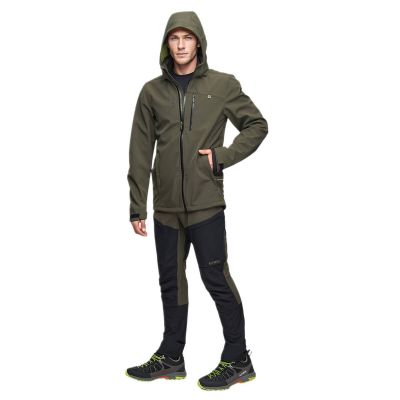 3. Alpinus Roignais Herren winddichte Softshell-Regenjacke Oliv – MK18863