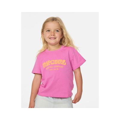 RIP CURL Surf Puff Relaxed Tee - Mädchen Rosa