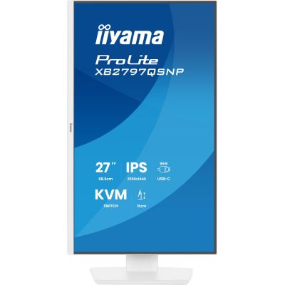 3. iiyama ProLite XB2797QSNP-W1 Computermonitor 68,6 cm (27") 2560 x 1440 px Quad HD LCD Weiß