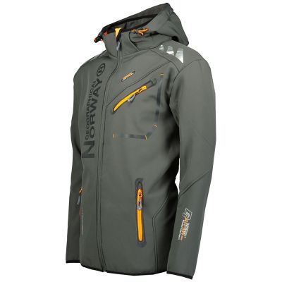 8. Herren-Softshelljacke Geographical Norway ROYAUTE DGREY-ORANGE GTX MEN 068 (WW4643H/GN-DARK GREY / ORANGE)