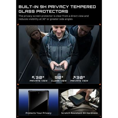 11. Supcase UB Grip Mag MagSafe Privacy Case für Samsung Galaxy Z Fold 8 - Schwarz