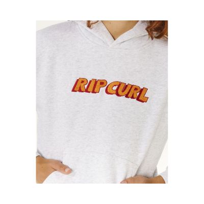 4. RIP CURL Eternal Shred Logo Hood-Boy Grau