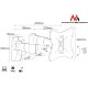 3. Maclean MC-503S Monitor-Wandhalterung (schwenkbar, wandmontierbar, neigbar; 23" - 42"; max. 30 kg)