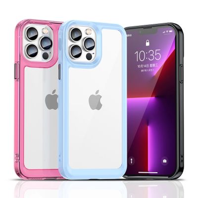 9. Outer Space Case für iPhone 12 Pro Max Hardcover mit Gelrahmen blau