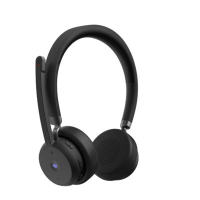 Lenovo Kabelloses VoIP-Headset mit kabellosem Kopfbügel, Bluetooth-fähig für Büro/Callcenter, Schwarz