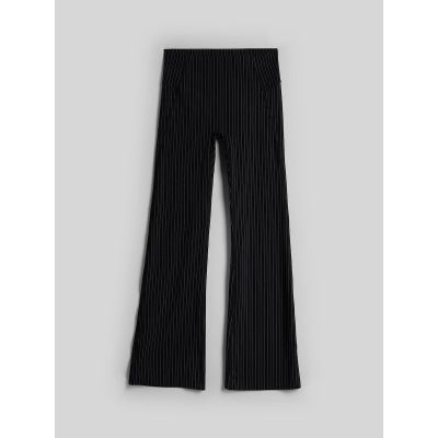 5. Gestreifte Leggings für Damen mit ausgestelltem Bein, Größe 4F 4FRAW26TTIGF383-20S