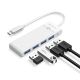 Orico PAPW4A-C3 USB-Hub mit 4 Anschlüssen (4x USB-A 3.0, 1,8 m Kabel) – Weiß