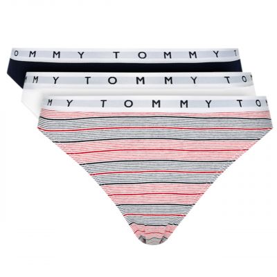 7. TOMMY HILFIGER DAMEN 3ER-PACK BIKINI-HÖSCHEN