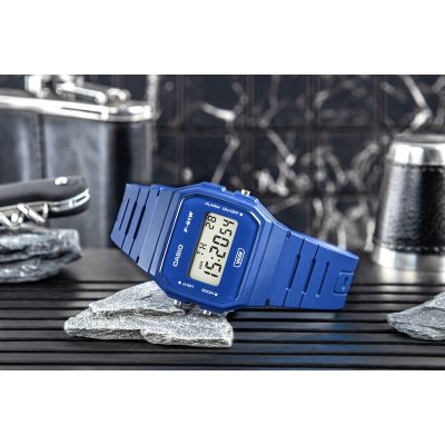 6. CASIO Unisex-Uhr F-91WB-2A1EF + Box