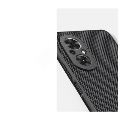 7. Nillkin Textured Case robuste, verstärkte Hülle mit Gelrahmen und Nylonrückseite für Honor 50 SE schwarz