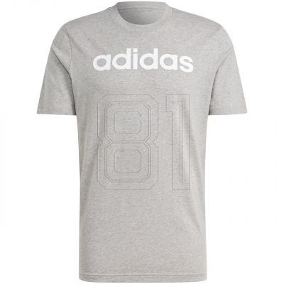 7. adidas Essentials Single Jersey Linear Logo-T-Shirt mit Stickerei M IC9277