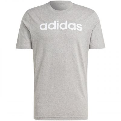 7. adidas Essentials Single Jersey Linear Logo-T-Shirt mit Stickerei M IC9277