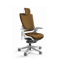 Wau 2 BL408 Bürostuhl, khaki/weißer Stoff