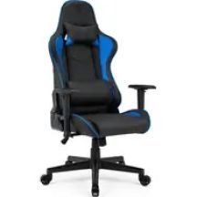 SENSE7 Gaming-Stuhl, Schalensitz (mit Mulde), Schwarz, Blau