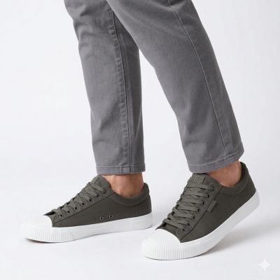 5. graue Herren-Sneaker aus Textil, Big Star TT174113